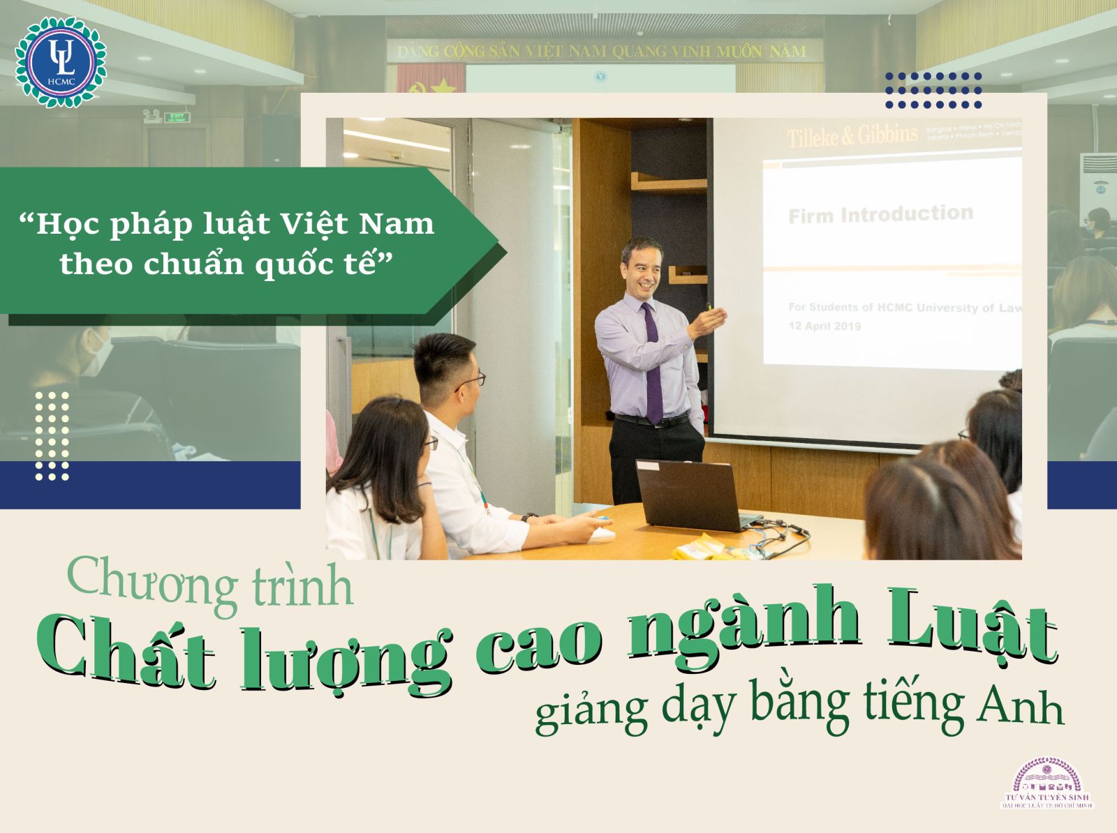 Chương trình chất lượng cao ngành Luật, giảng dạy bằng tiếng anh: “Học pháp luật Việt Nam theo chuẩn quốc tế”