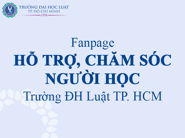 Thông báo thành lập trang Hỗ trợ, chăm sóc người học - Trường Đại học Luật Tp. HCM